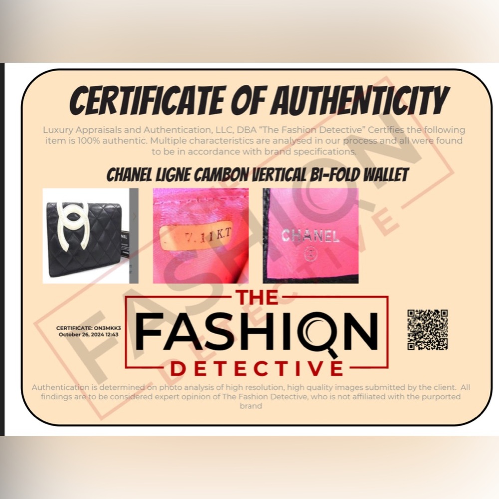 CHANEL  Coco Mark Matlasse Kanbon Lambskin Bifold Long Wallet with COA - Picture 2 of 10